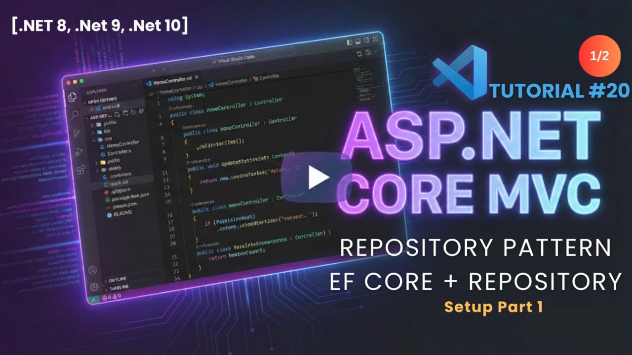 Repository Pattern with EF Core | Interface + Data Layer Setup in ASP.NET MVC (Part 1) | Hindi