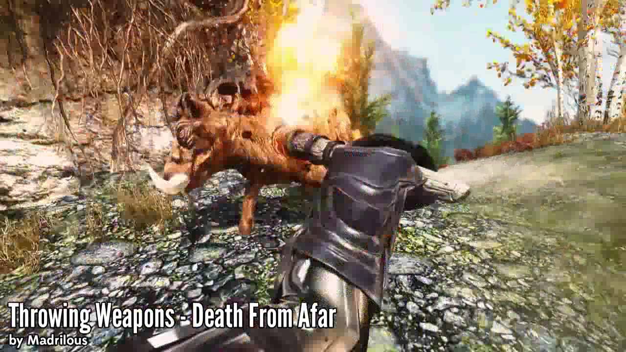 throwing weapons skyrim se