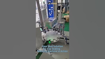 🎥 Medicine Cap Gasket Inserting Machine – Fully Automatic Assembly Line