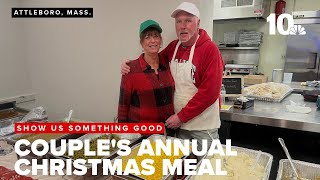 Couple's annual 'Christmas Meal' feeds hundreds ahead of the holidays