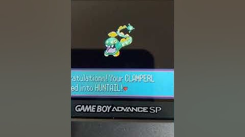 Pokemon Emerald: Evolving Shiny Clamperl to Shiny Huntail and Shiny Gorebyss