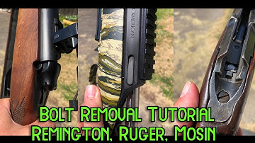 Three Ways for Removing the Bolt (Bolt-Actions)
