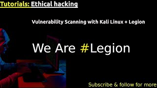 Vulnerability Scanning with Legion **Educational purposes only** screenshot 1