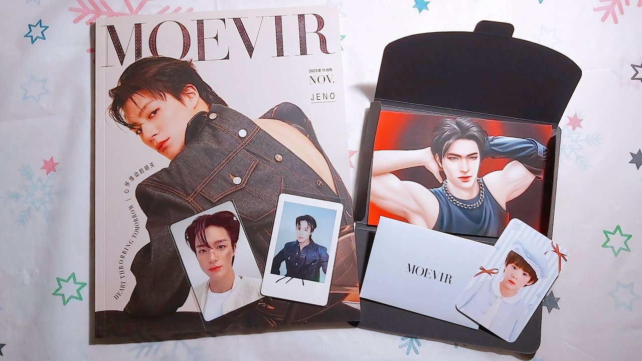 ASMR Unboxing NCT DREAM JENO MOEVIR China Magazine - YouTube