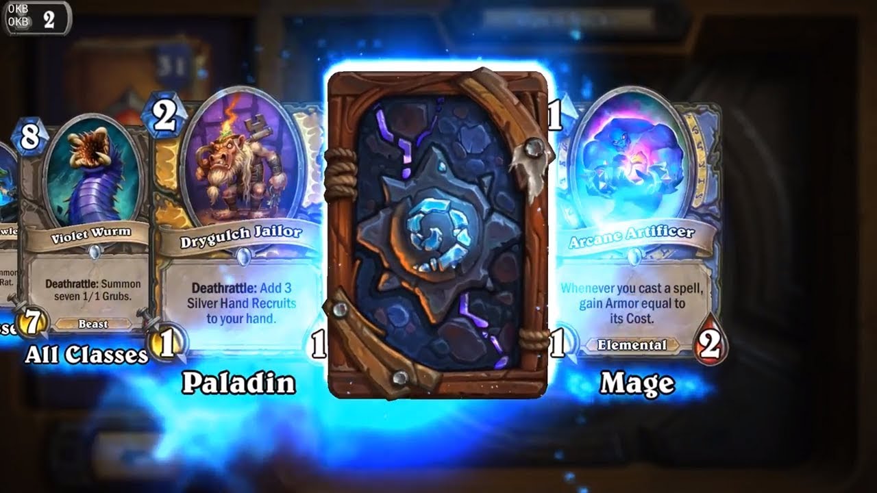 Lesser Amethyst Spellstone - Kobolds and Catacombs Hearthstone rare card pack opening