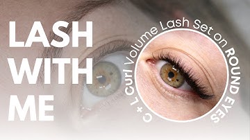 Lash with me: C & L Curl Volume Lash set on Round Eye Shape