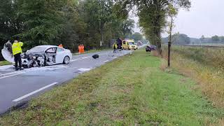 Frontale Botsing Op De N360 Bij Delfzijl