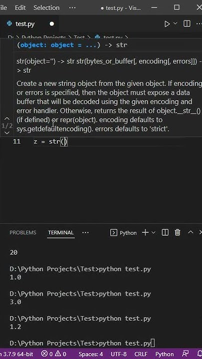 Python Casting - String - YouTube