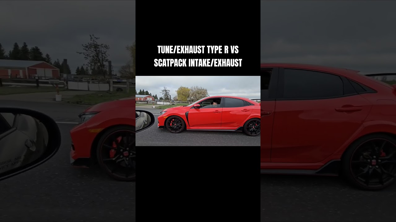 Honda Civic Type R против Scatpack Challenger (40 рулонов)