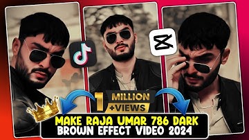 Raja Umar 786 Black HDR Effect Jaisi Video Editing In Capcut App | Black Effect Video Editing 2024