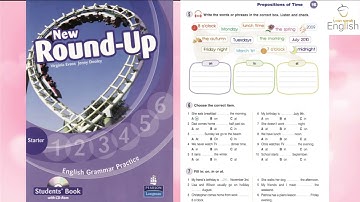 New Round Up Starters, Unit 16, Prepositions of Time