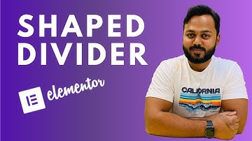 Shaped Divider in Elementor - Introducing Shaped Dividers in Elementor