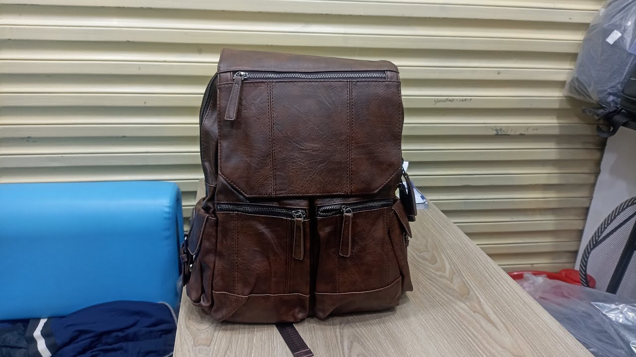 Ladies Waterproof Pu Leather High Quality Backpack IMO 01875166809