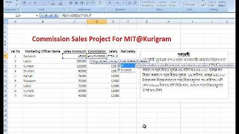 microsoft excel commission formula | excel commission calculator | excel commission template