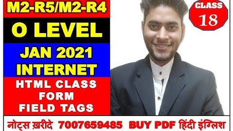 M2-R5 INTERNET AND WEB JANUARY 2021 CLASS #18 (O LEVEL EXAM)