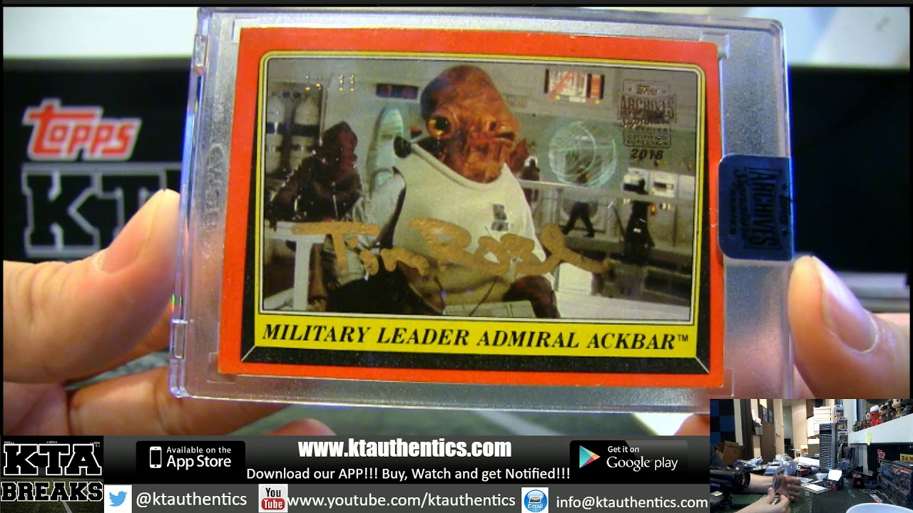 KTAuthentics - 2018 topps star wars archives 1 hobby box break - linksniper#1