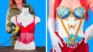 She Made Incredibly Stylish Corsets And Dresses Out Of Household Items!