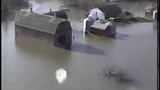 Manitoba Red River Flood 1997 - Rare Video
