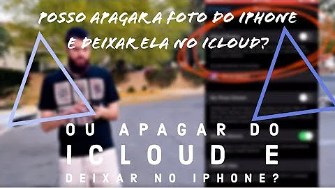 É possível apagar fotos do iPhone mas manter as imagens no iCloud?