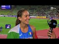 Sveva gerevini  intervista rai  european athletics championships  munich 2022