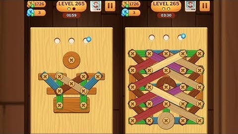Screw Puzzle: Wood Nut & Bolt - Level 265