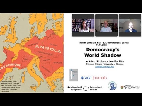 Darlith Gyhoeddus | Public Lecture: Democracy’s World Shadow. Yr Athro | Professor Jennifer Pitts.