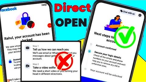 facebook ka account kaise unlock kare | take a video selfie problem 2024 how to upload your identify