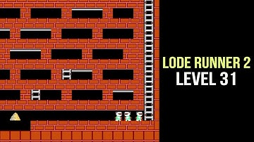 Lode Runner 2. Level 31. Nintendo (NES) Games