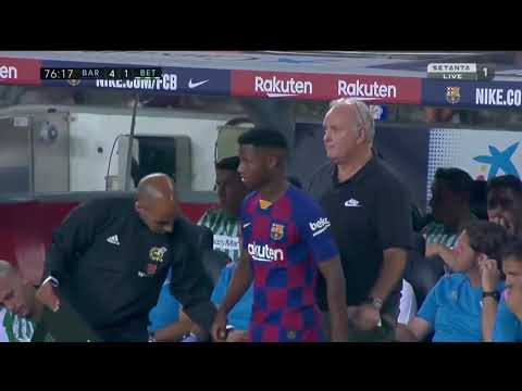 16 Years Old Ansu Fati Debut vs Real Betis (25/08/19) HD