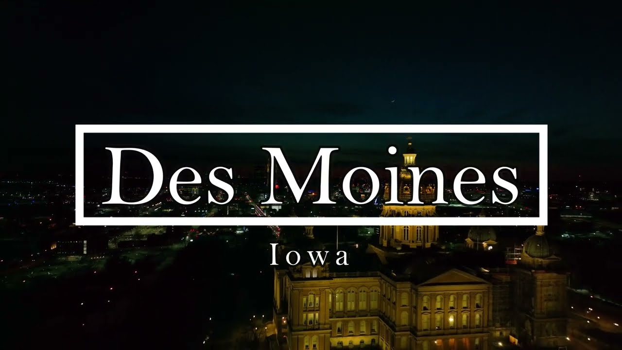 Des Moines, IA - 4K Aerial Tour