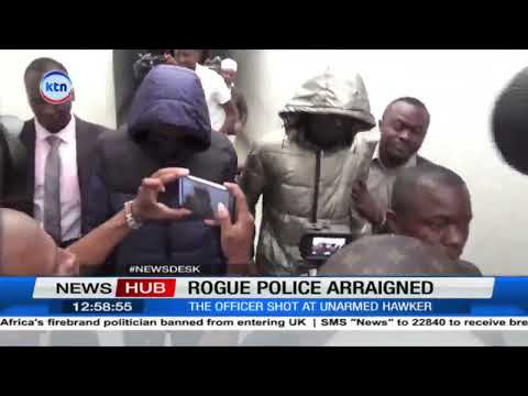 Two police officers who shot at unarmed protestor arraigned