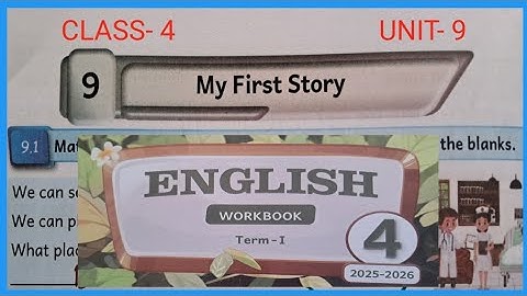 My First Story, Class- 4, English workbook answers 