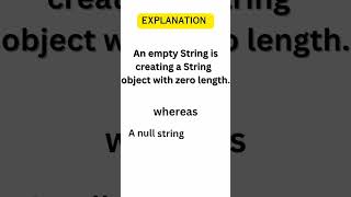 Difference between Empty and null String | Important Java interview question