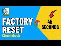 How to Factory Reset Chromebook (45 Seconds) - Fix Slow Laptop (Powerwash)