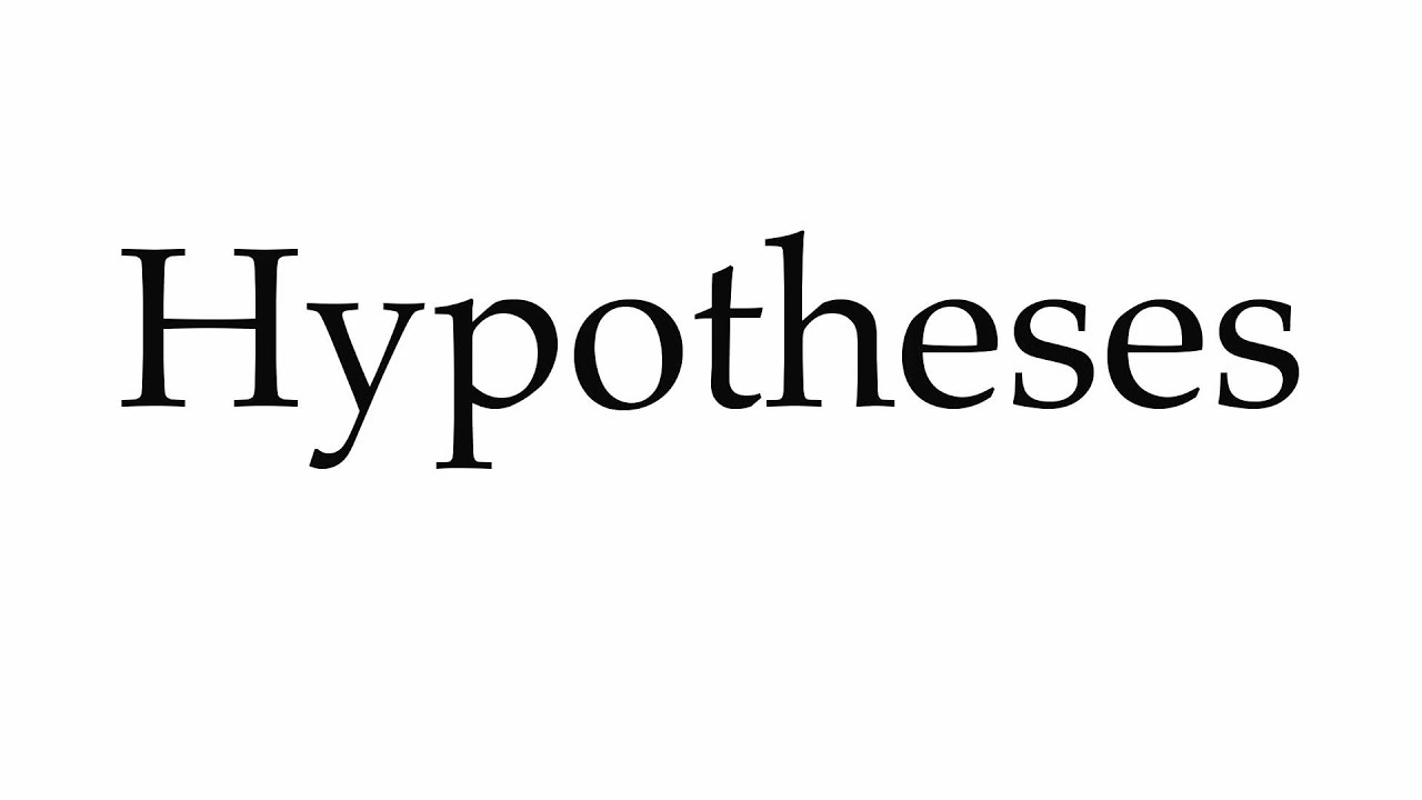 hypothesis us pronunciation