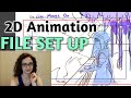 (Streaming) Clip Studio Paint set up for 4K animation and start drawinga layout