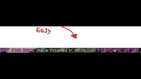 How to complete the end race in (48 second)