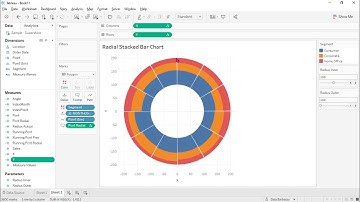 Radial Stacked Bar Chart - Mini Tableau Tutorial