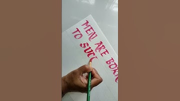 flat brush calligraphy #shorts #art #painting