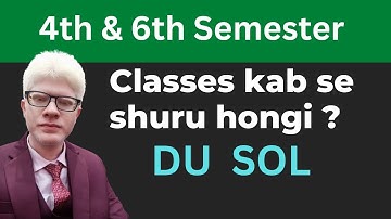 SOL 4th / 6th Semester Offline classes expected Date 2023 | Ameeninfo