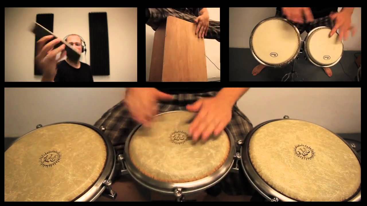 Kaspercussie demo percussion solo on conga, bongo and cajon YouTube