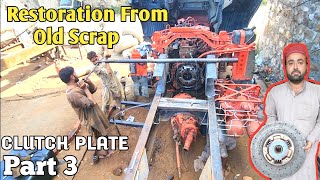 REBUILDING AN DEAD CLUTCH PLATE /V8 Dump Truck Clutch Plate Restoration from scrap, Fitting Gear Box