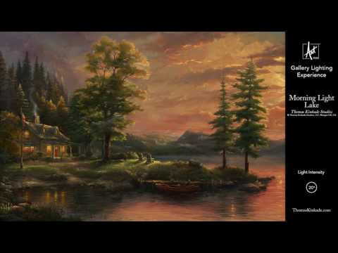Morning Light Lake from The Thomas Kinkade Vault | Gallery Lighting Experience