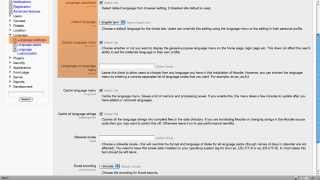 Moodle 2 Administration Language settings