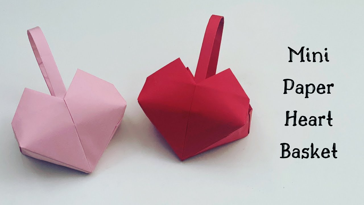 Origami Heart Basket