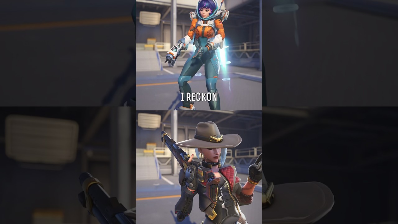 Juno and Ashe interaction - Overwatch 2