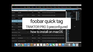foobar quick tag - Traktor Pro 3 - how to install on macOS screenshot 3