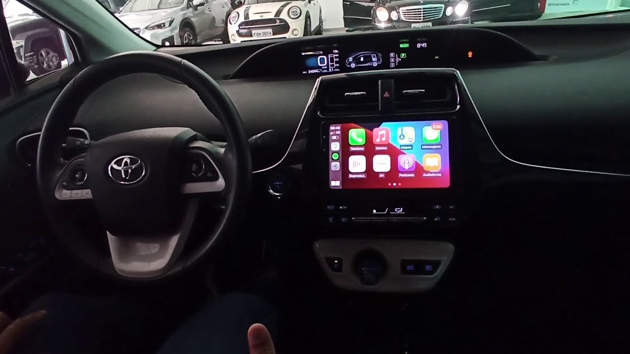 Toyota Prius 2016 - Central 9" CarPlay e Android Auto (sem fio) - ArtsomAuto