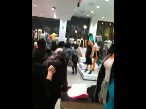 Fight in Center City Philadelphia H&M