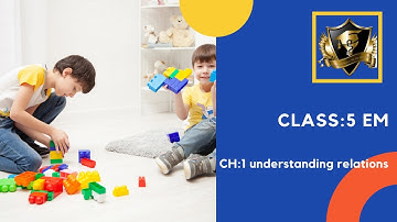 Class 5 EM ch 1 understanding relations important question by MK RATHORE